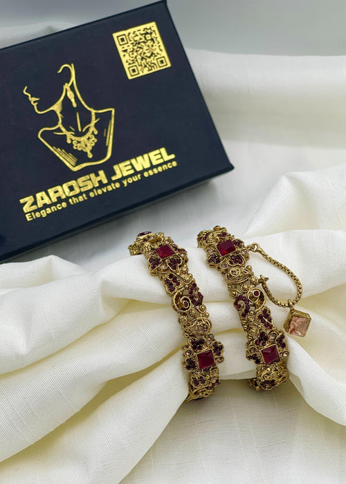 Shop the Sonia Openable Bangle Set from Zarosh Jewel
