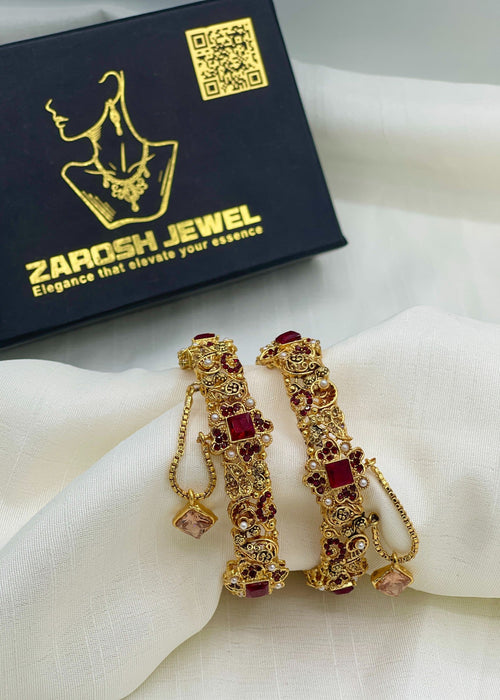 Shop the Sonia Openable Bangle Set from Zarosh Jewel