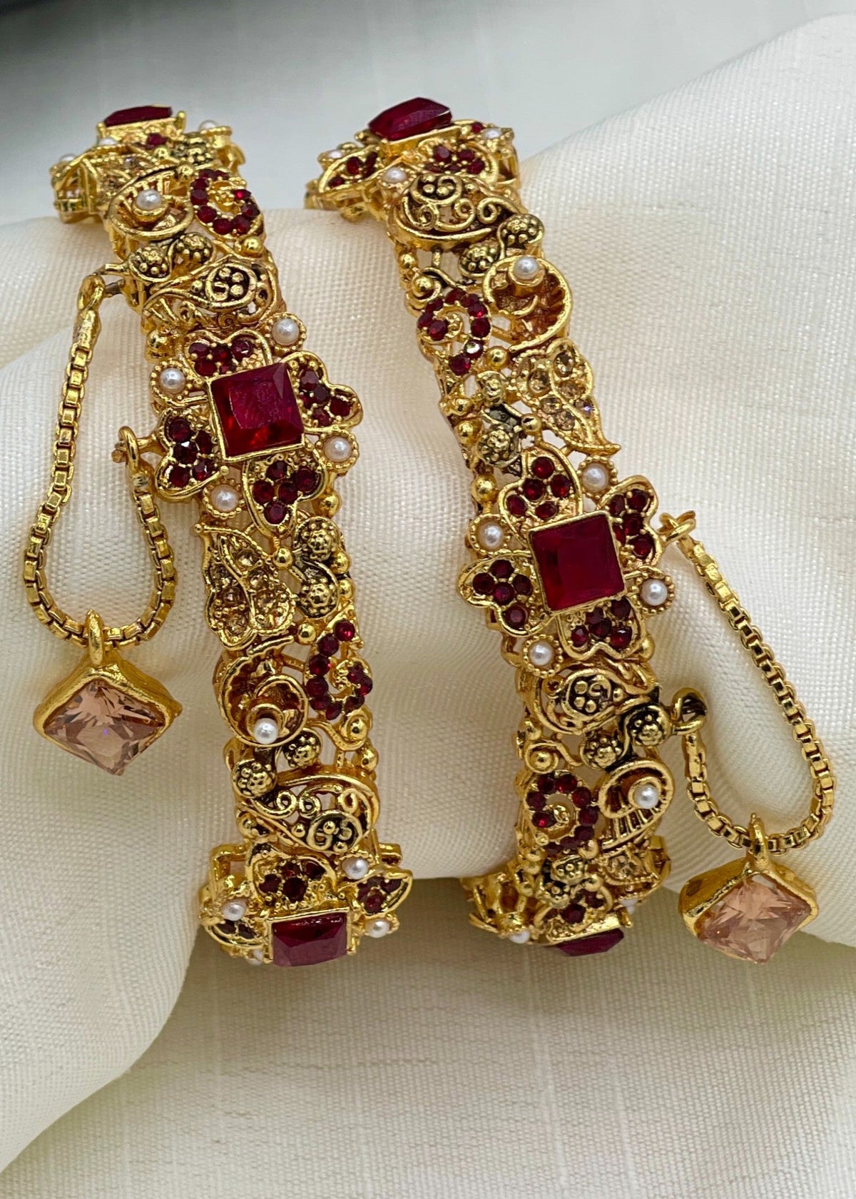 Shop the Sonia Openable Bangle Set from Zarosh Jewel
