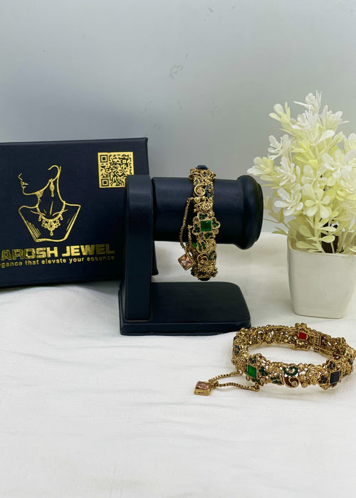 Shop the Sonia Openable Bangle Set from Zarosh Jewel