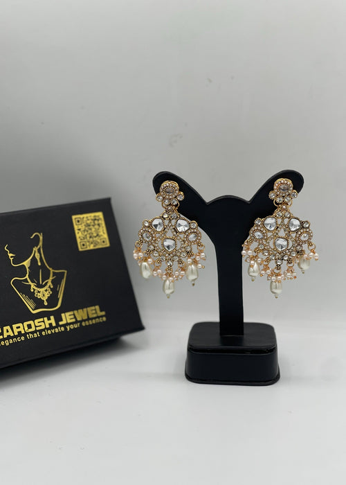Shop the Soraya Chandbali Earrings from Zarosh Jewel