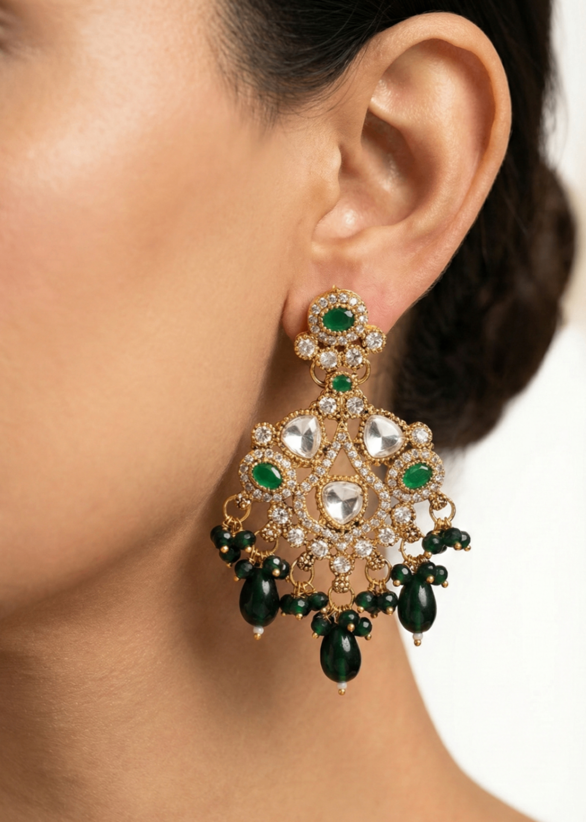 Shop the Soraya Chandbali Earrings from Zarosh Jewel