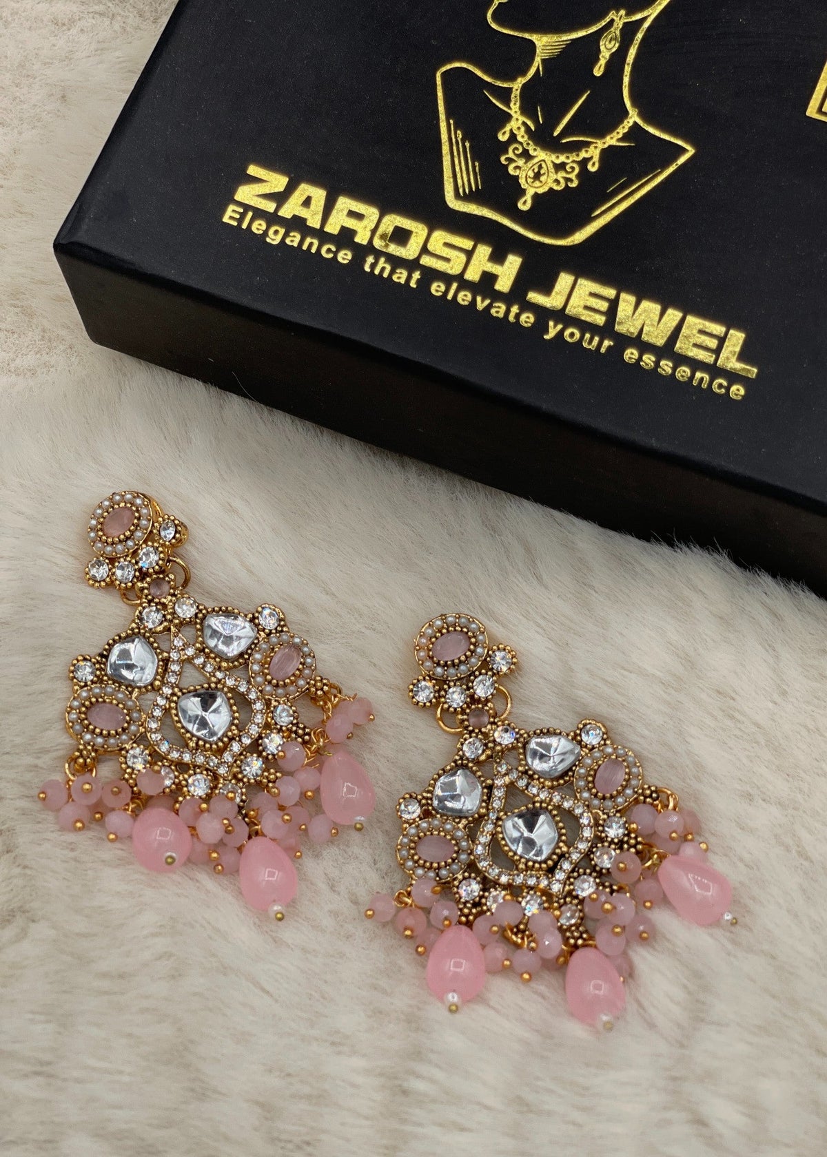 Shop the Soraya Chandbali Earrings from Zarosh Jewel