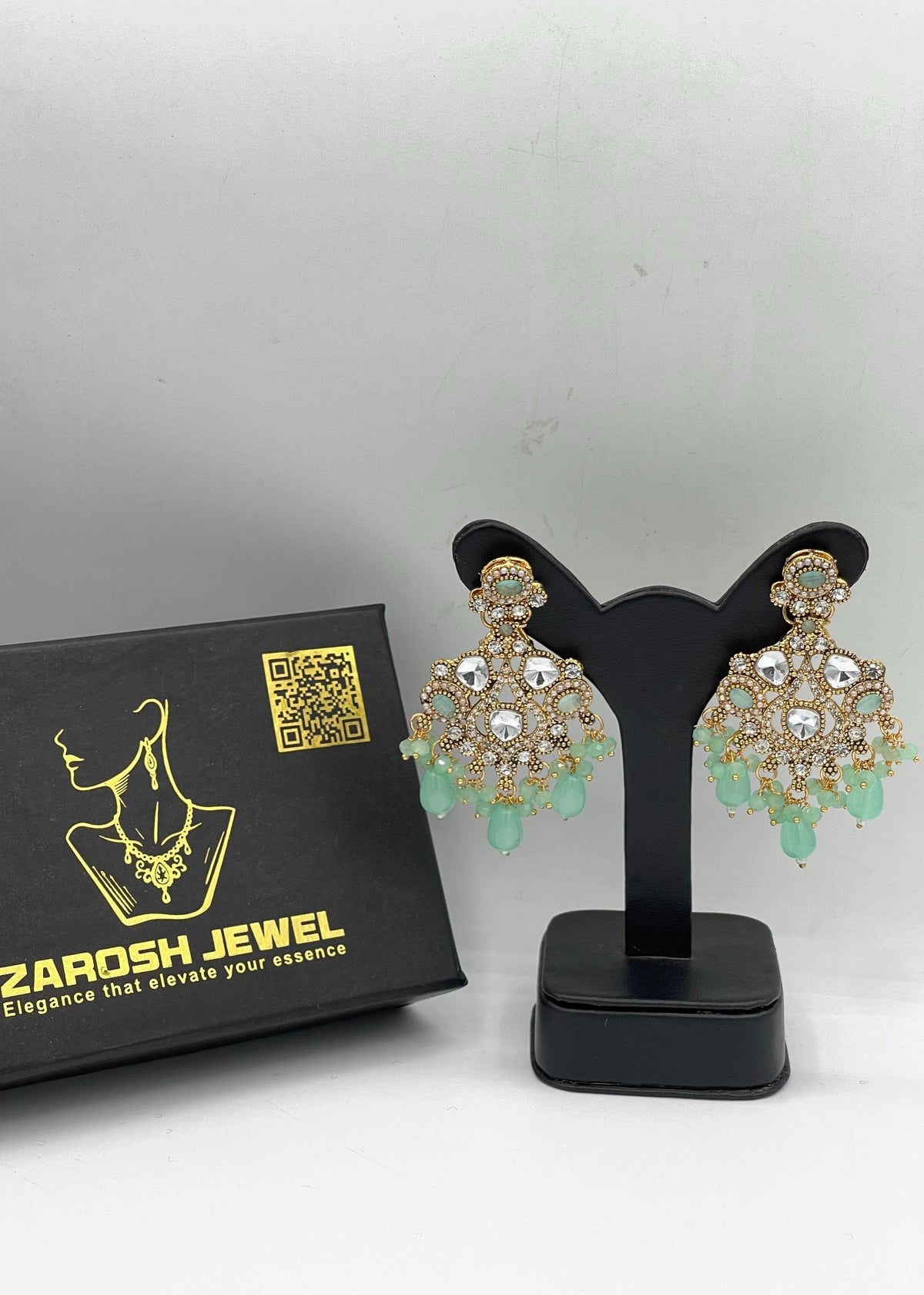 Shop the Soraya Chandbali Earrings from Zarosh Jewel