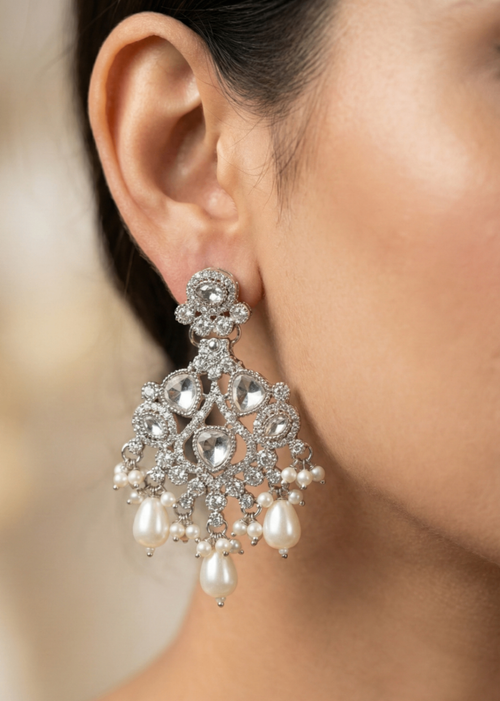 Shop the Soraya Chandbali Earrings from Zarosh Jewel