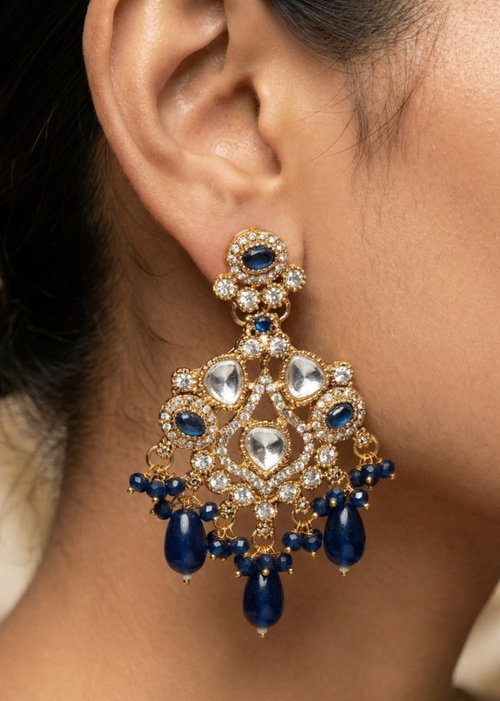 Shop the Soraya Chandbali Earrings from Zarosh Jewel
