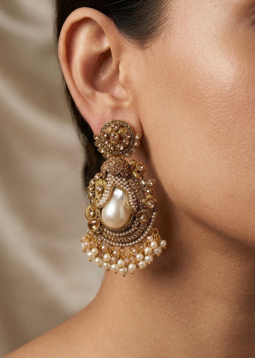 Shop the Suha Premium Heritage Earrings from Zarosh Jewel