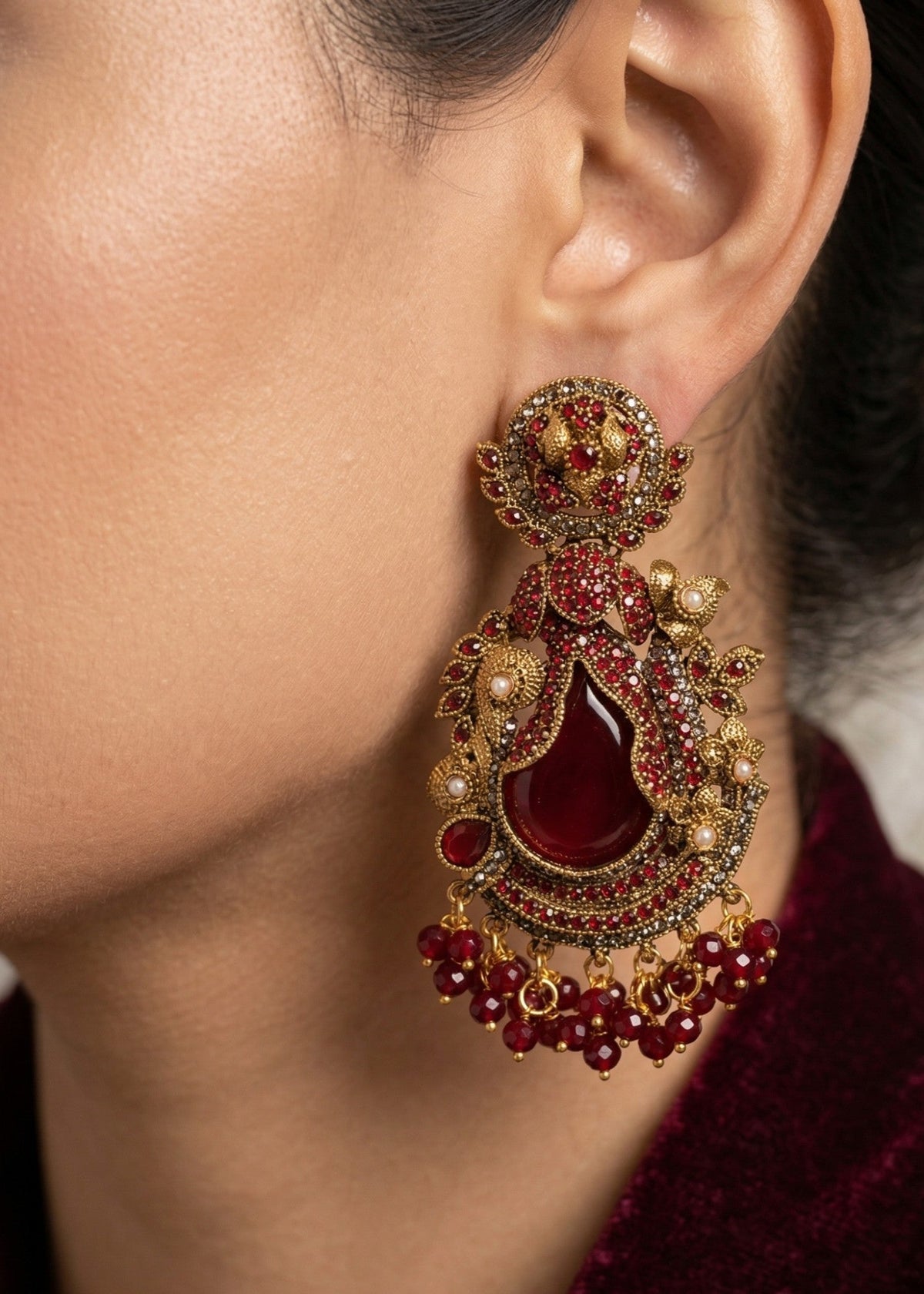 Shop the Suha Premium Heritage Earrings from Zarosh Jewel