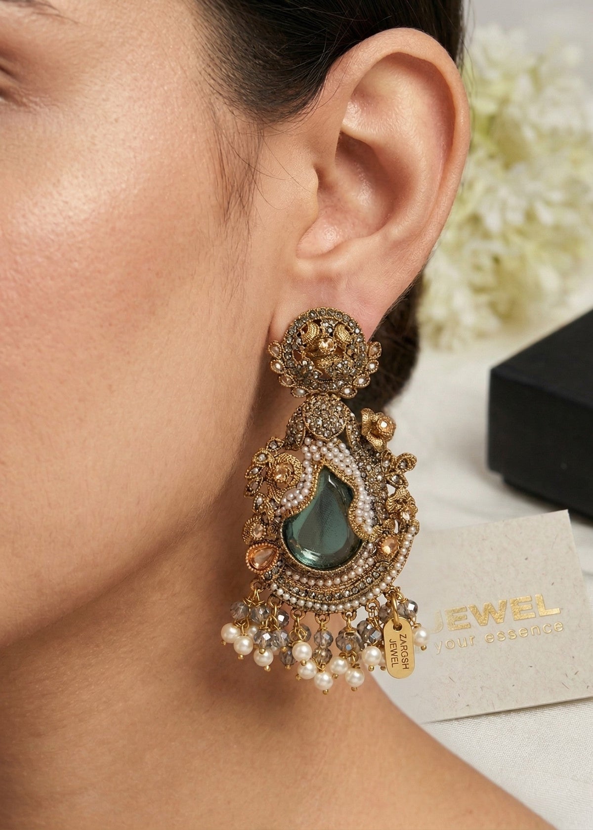 Shop the Suha Premium Heritage Earrings from Zarosh Jewel