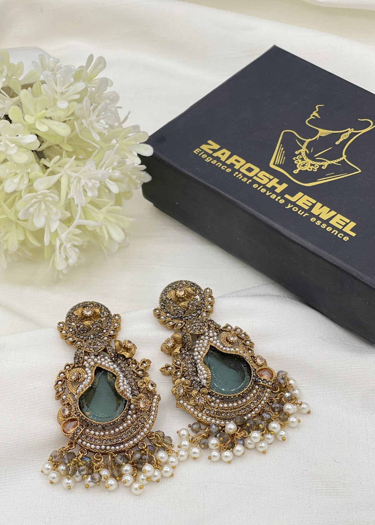 Shop the Suha Premium Heritage Earrings from Zarosh Jewel