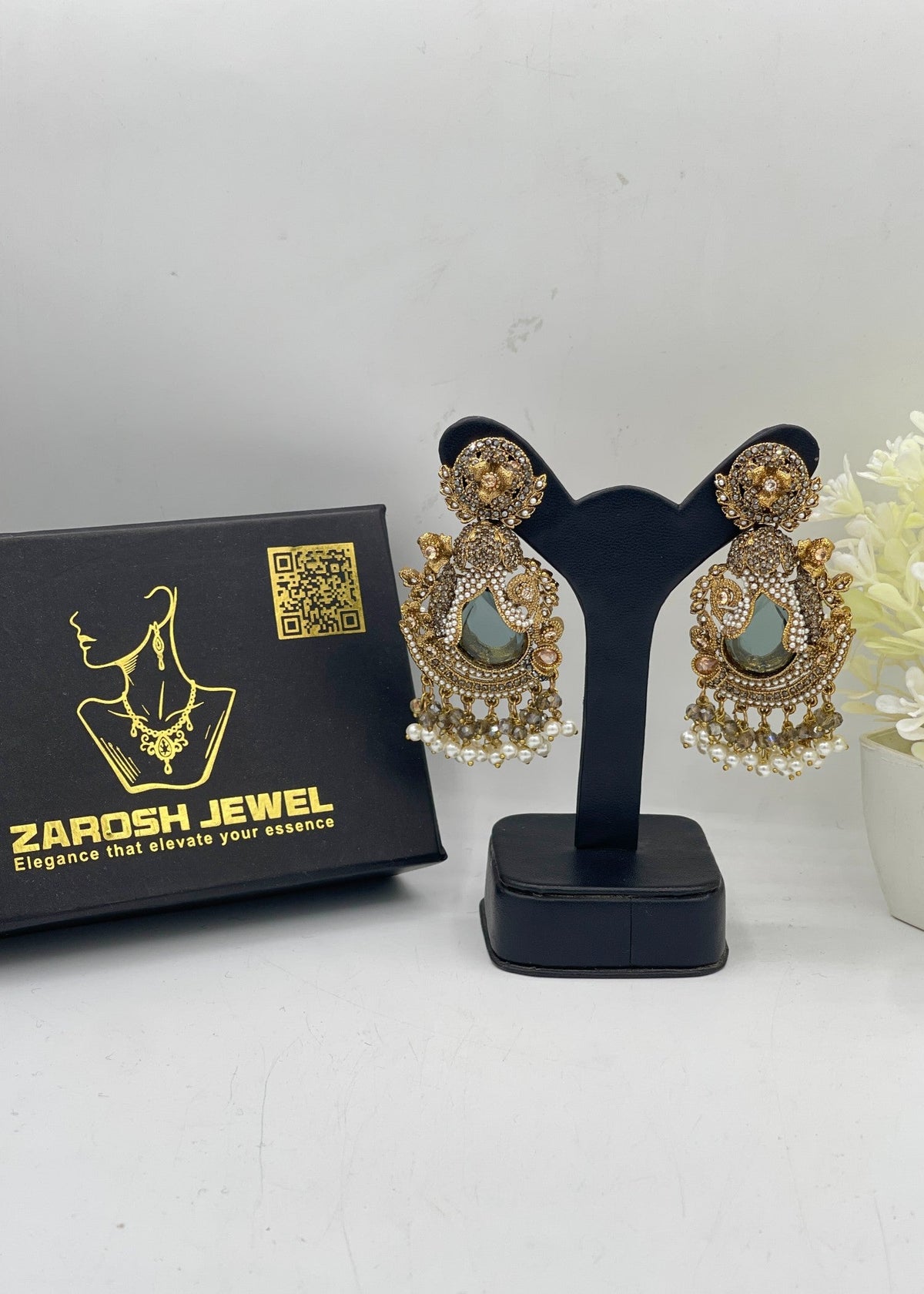 Shop the Suha Premium Heritage Earrings from Zarosh Jewel