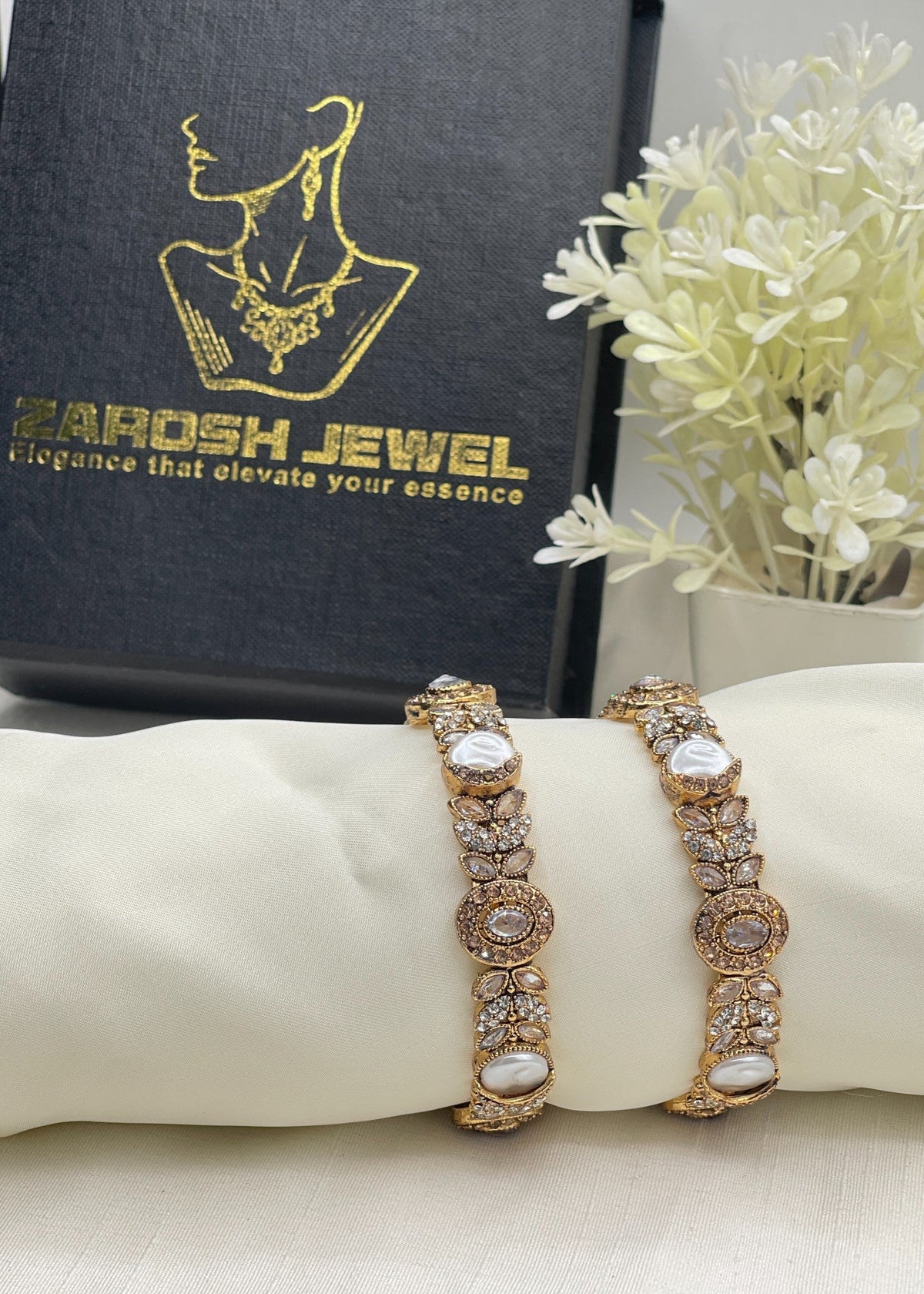 Shop the Suhaila Bangle from Zarosh Jewel
