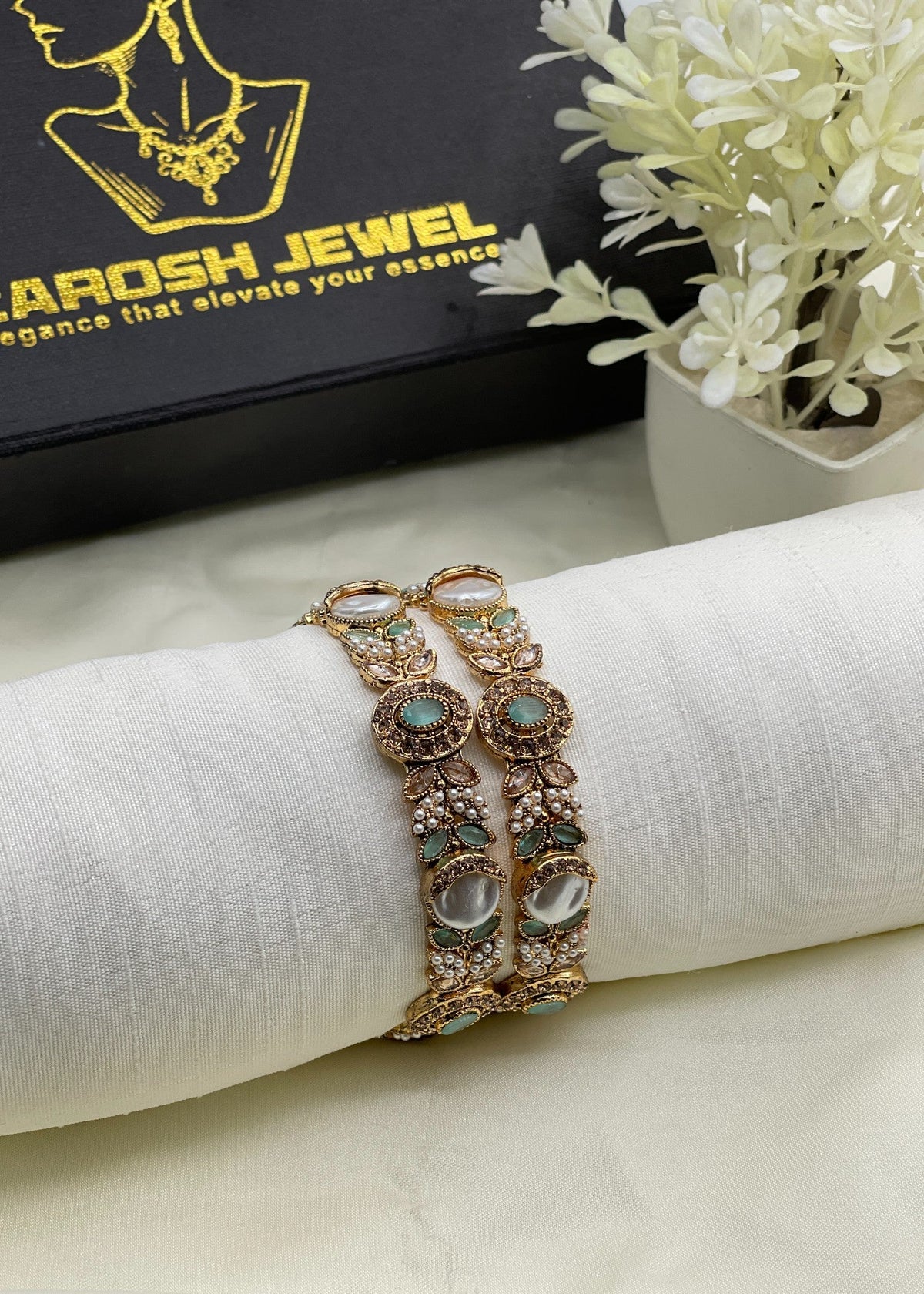 Shop the Suhaila Bangle from Zarosh Jewel