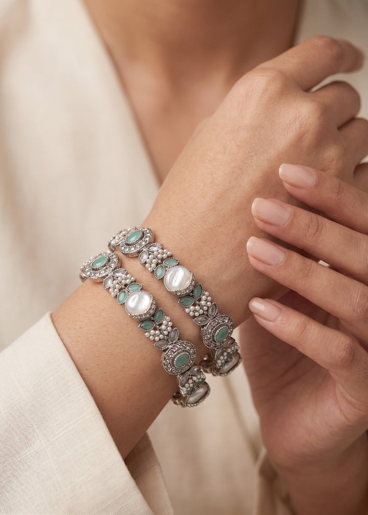 Shop the Suhaila Bangle from Zarosh Jewel