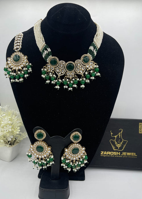 Shop the Sultan Kundan Choker Set from Zarosh Jewel