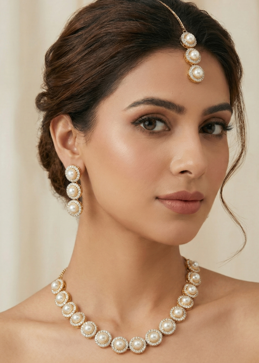 Sultana Necklace Set by Zarosh Jewel
