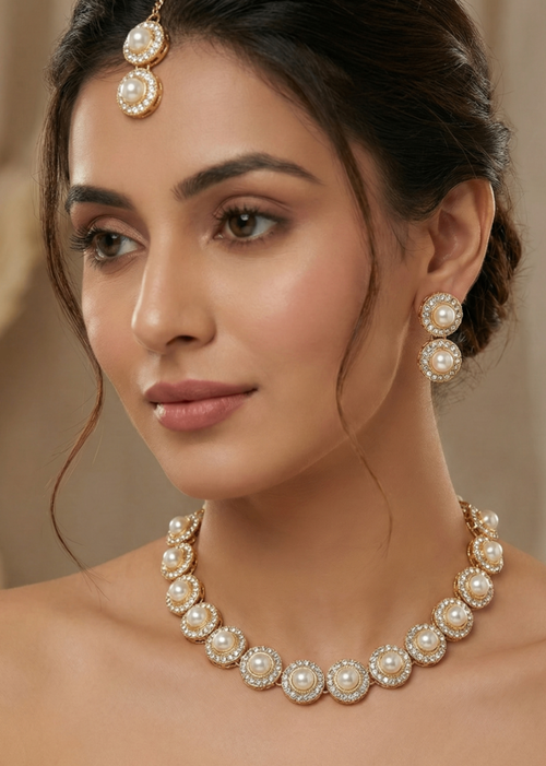 Shop the Sultana Necklace Set from Zarosh Jewel