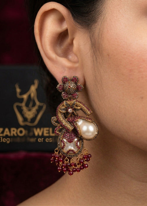 Sumayyah Heritage Earrings by Zarosh Jewel