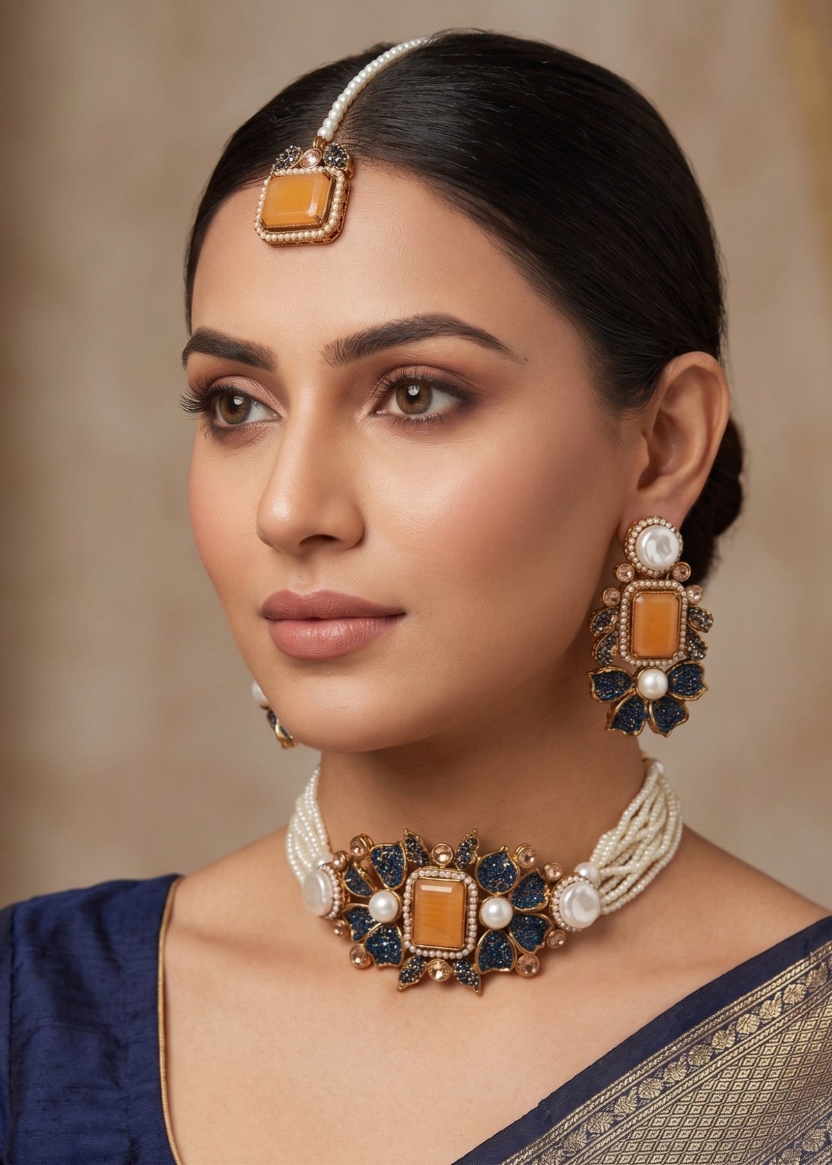 Shop the Tabassum Choker Set from Zarosh Jewel