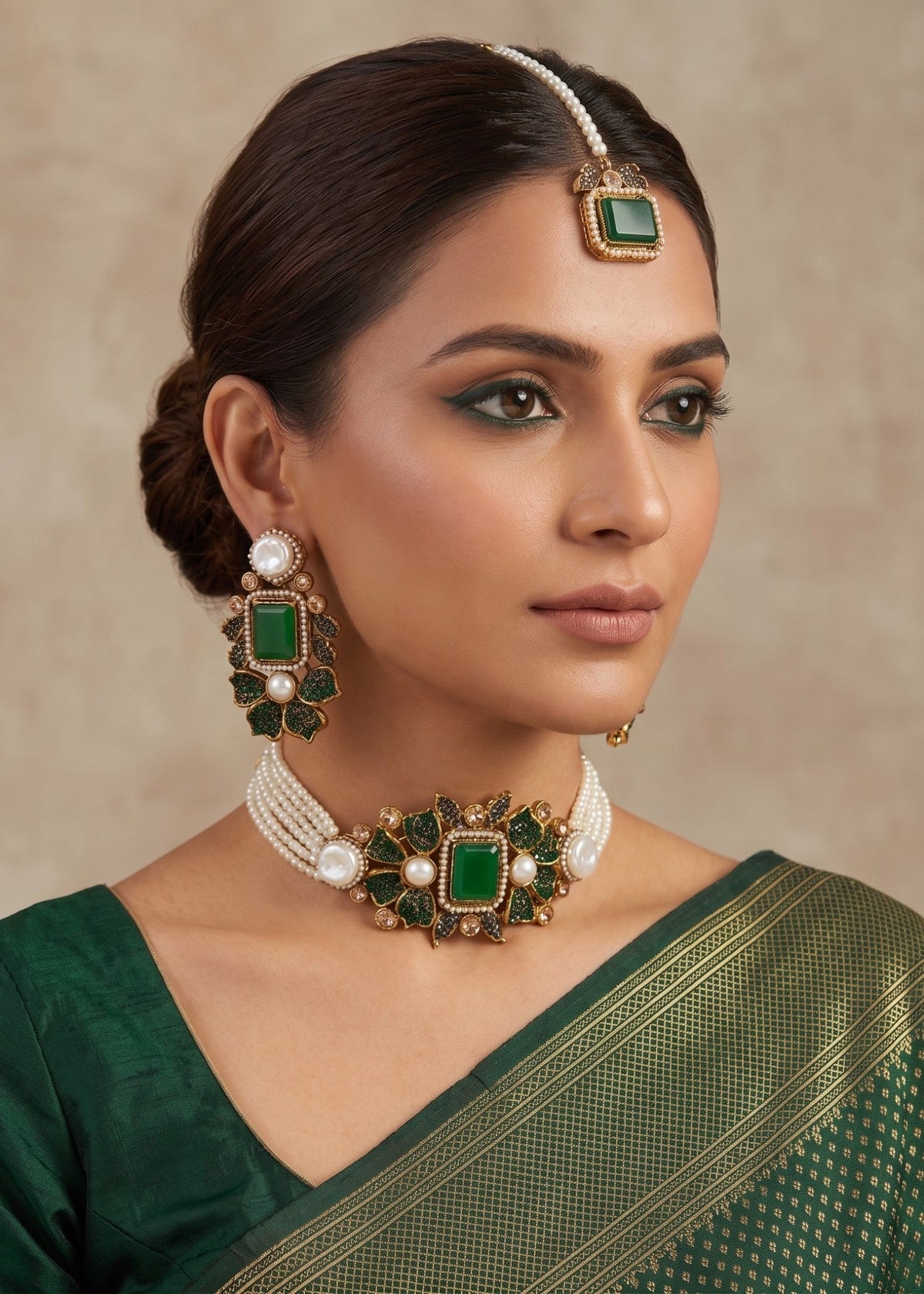 Shop the Tabassum Choker Set from Zarosh Jewel