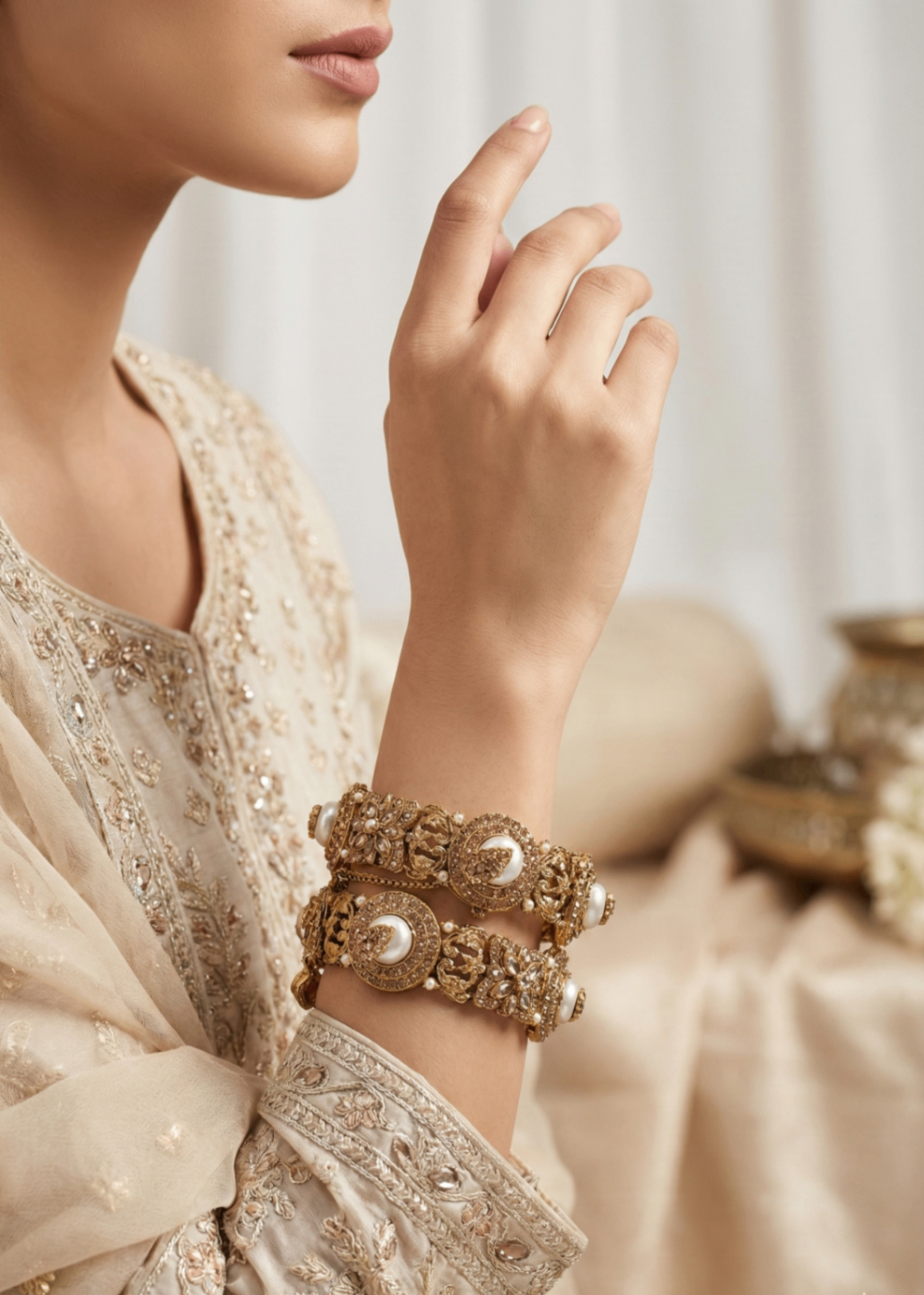 Shop the Tabassum Openable Bangles from Zarosh Jewel