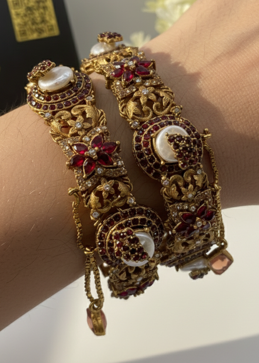 Tabassum Openable Bangles by Zarosh Jewel