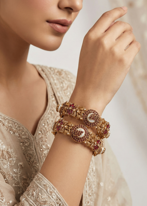 Shop the Tabassum Openable Bangles from Zarosh Jewel