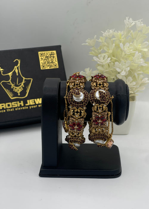 Shop the Tabassum Openable Bangles from Zarosh Jewel