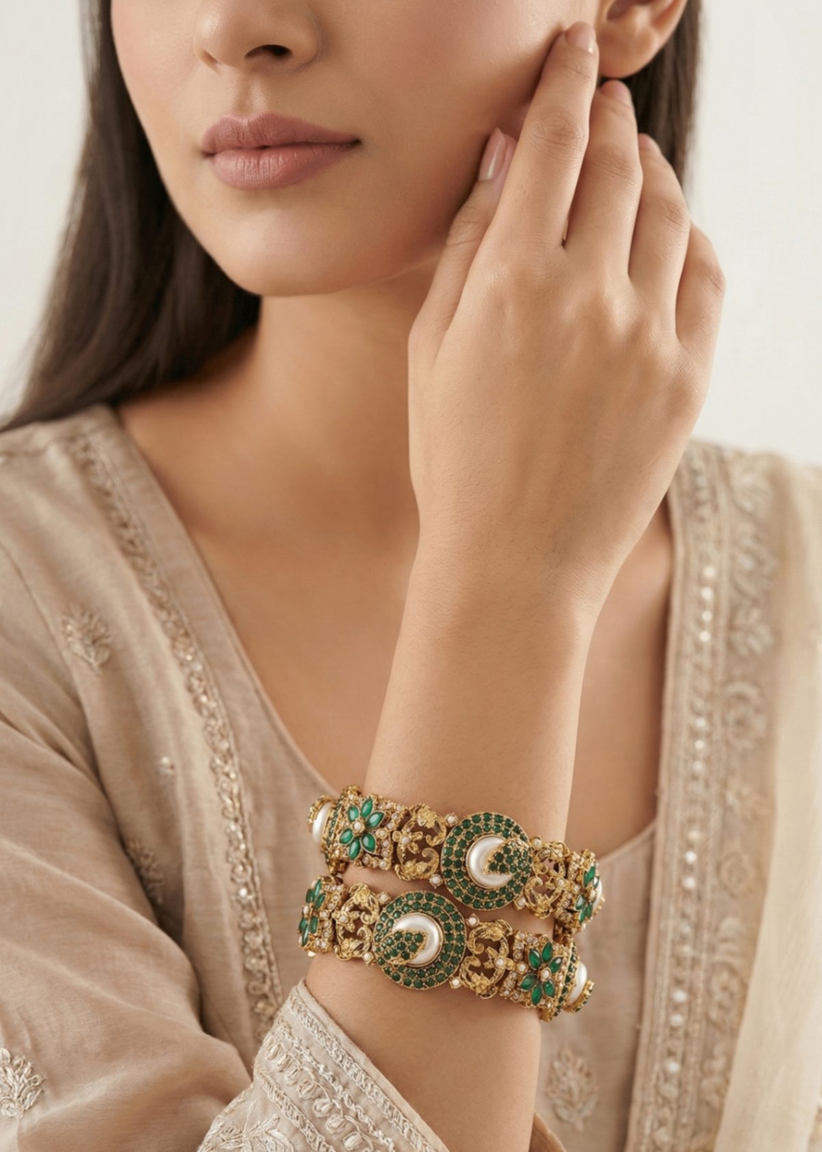 Shop the Tabassum Openable Bangles from Zarosh Jewel
