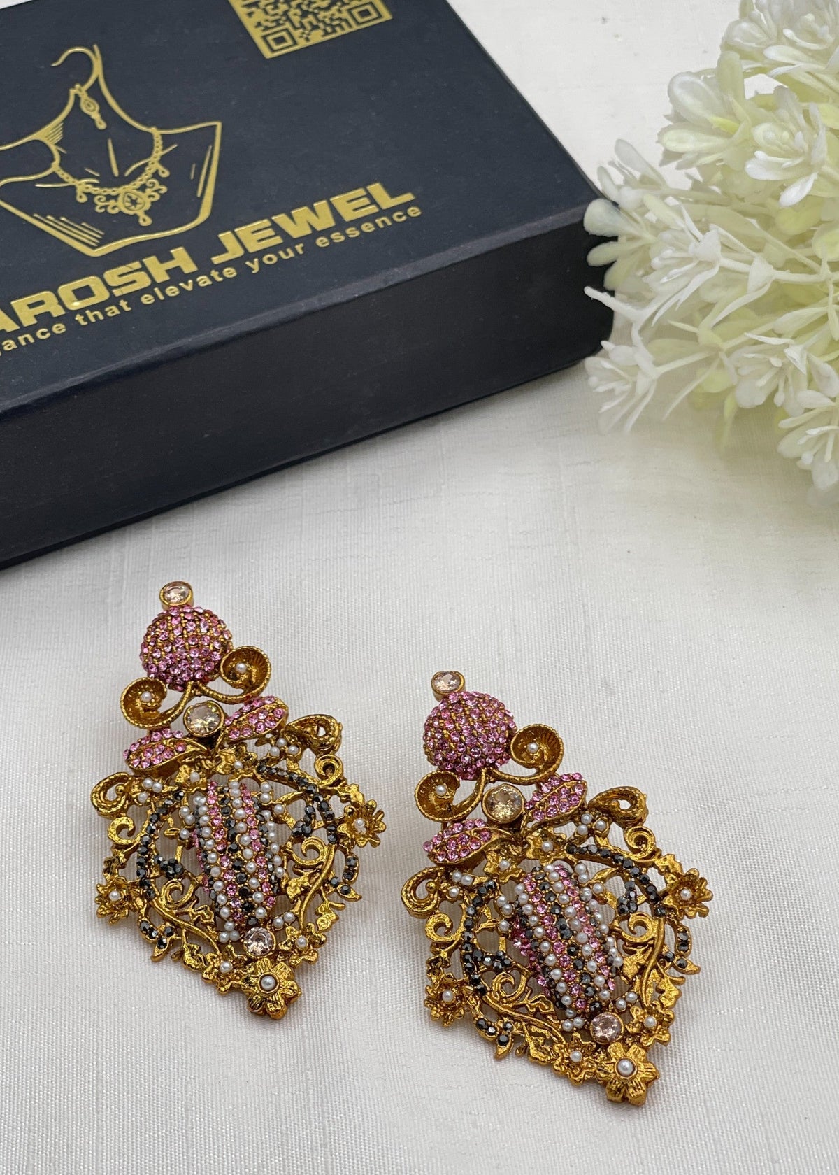 Shop the Tahira Traditional Earring from Zarosh Jewel