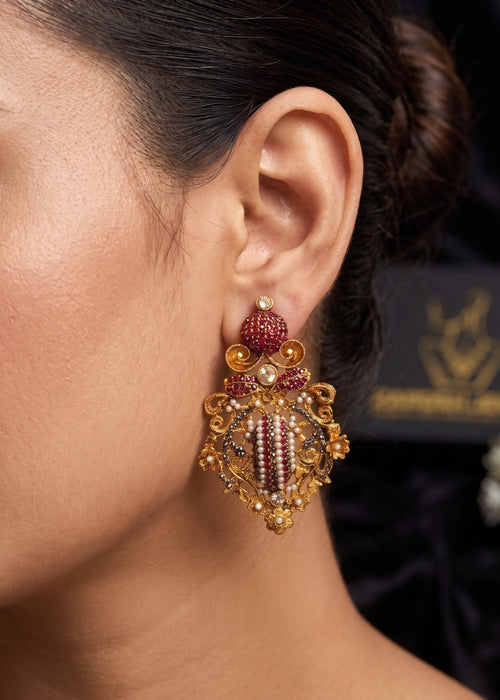 Shop the Tahira Traditional Earring from Zarosh Jewel