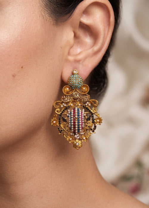 Tahira Traditional Earring by Zarosh Jewel
