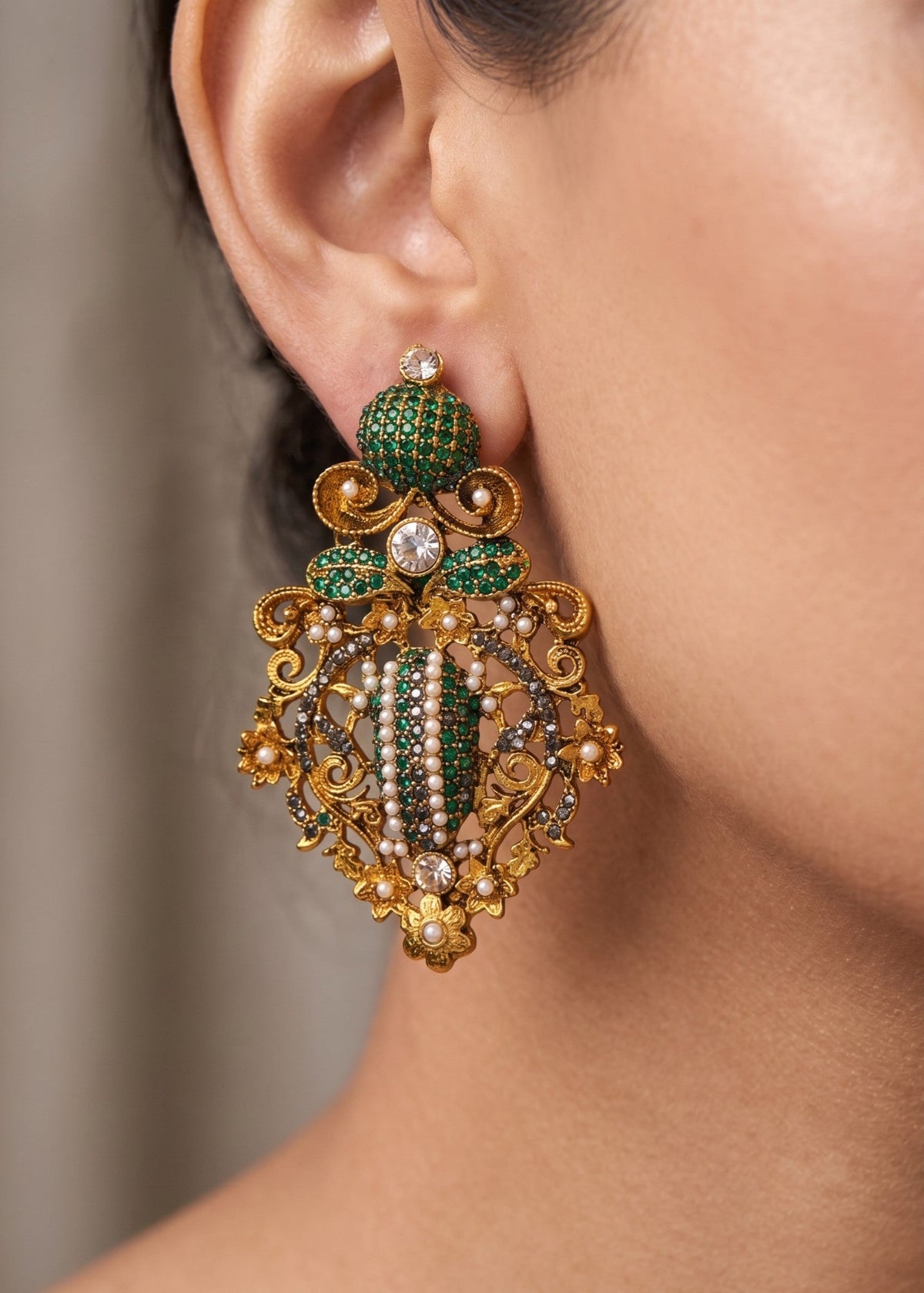 Shop the Tahira Traditional Earring from Zarosh Jewel