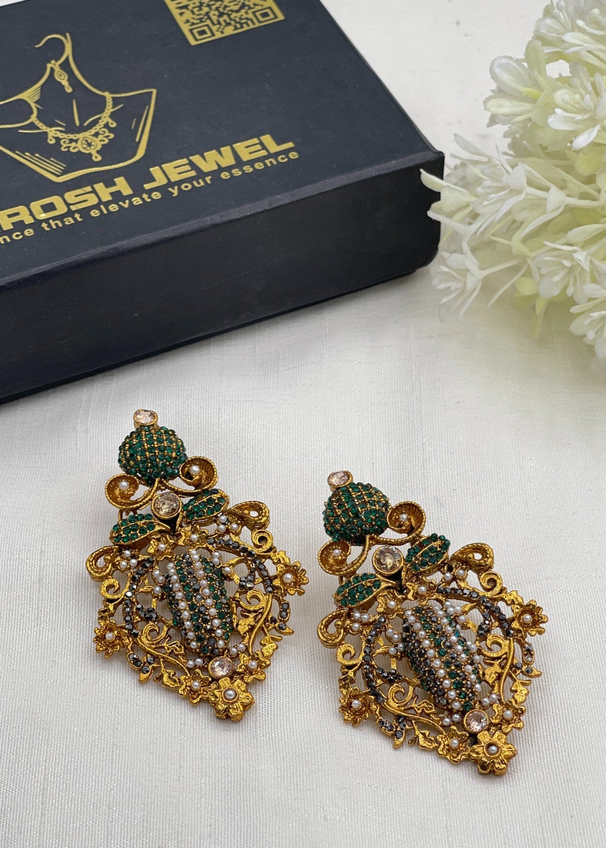 Shop the Tahira Traditional Earring from Zarosh Jewel