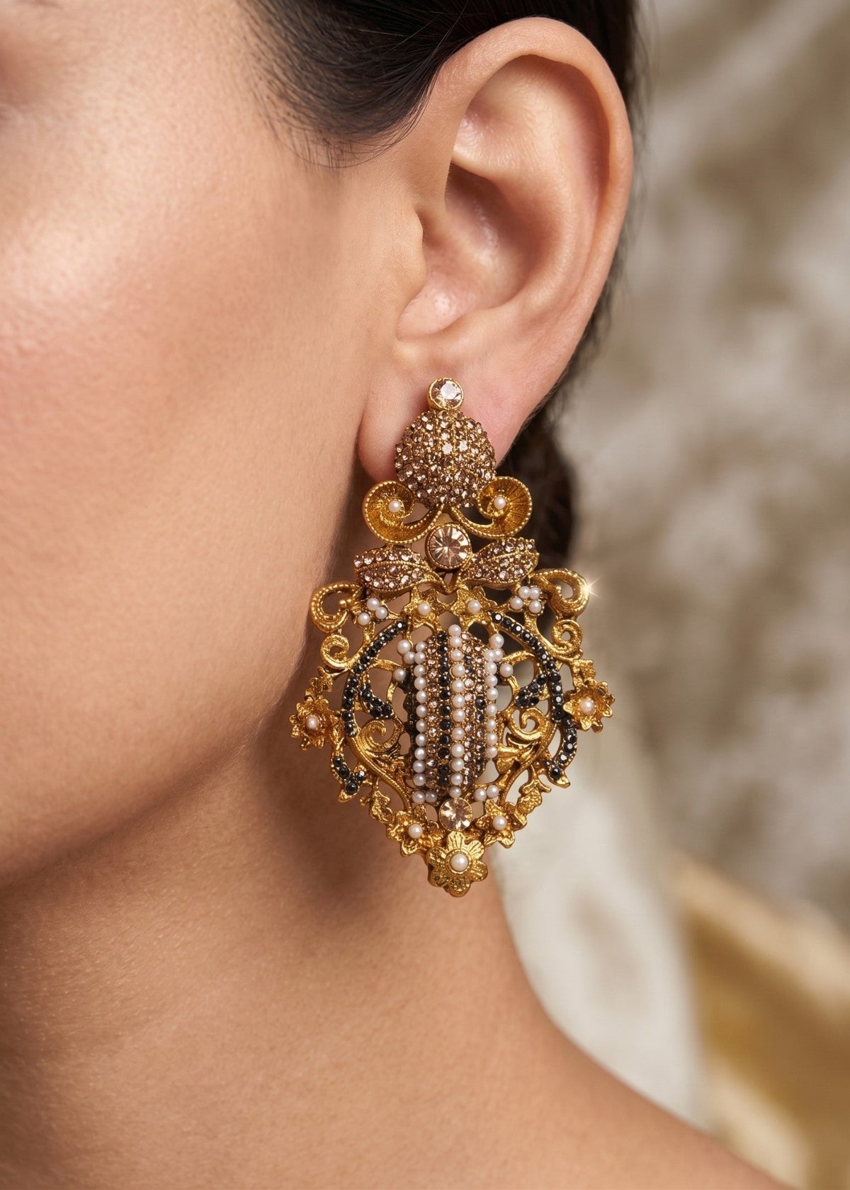 Shop the Tahira Traditional Earring from Zarosh Jewel