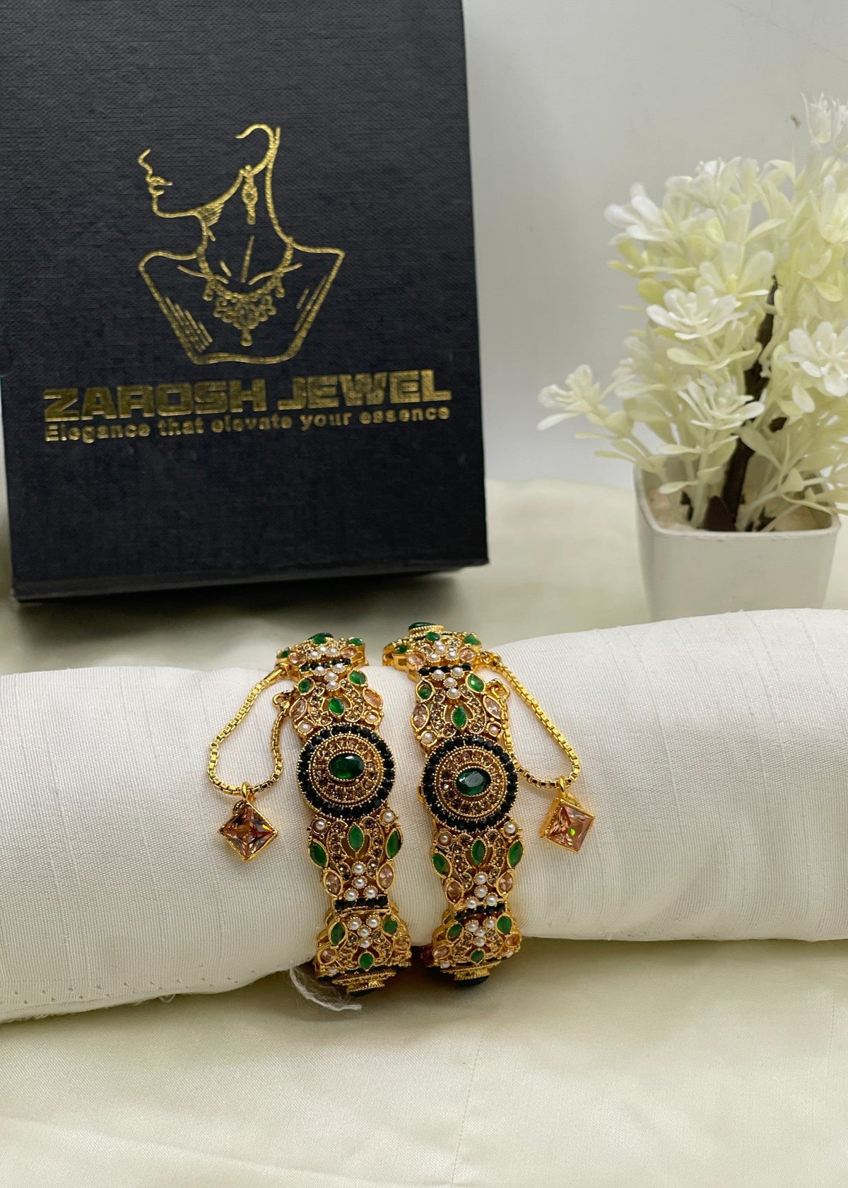 Shop the Tara Openable Bangle Set from Zarosh Jewel