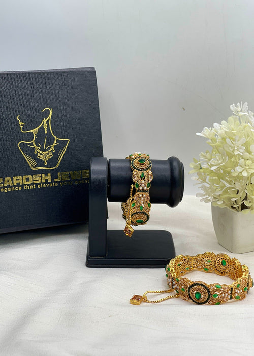 Shop the Tara Openable Bangle Set from Zarosh Jewel