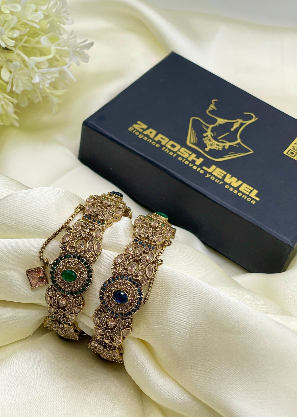 Shop the Tara Openable Bangle Set from Zarosh Jewel