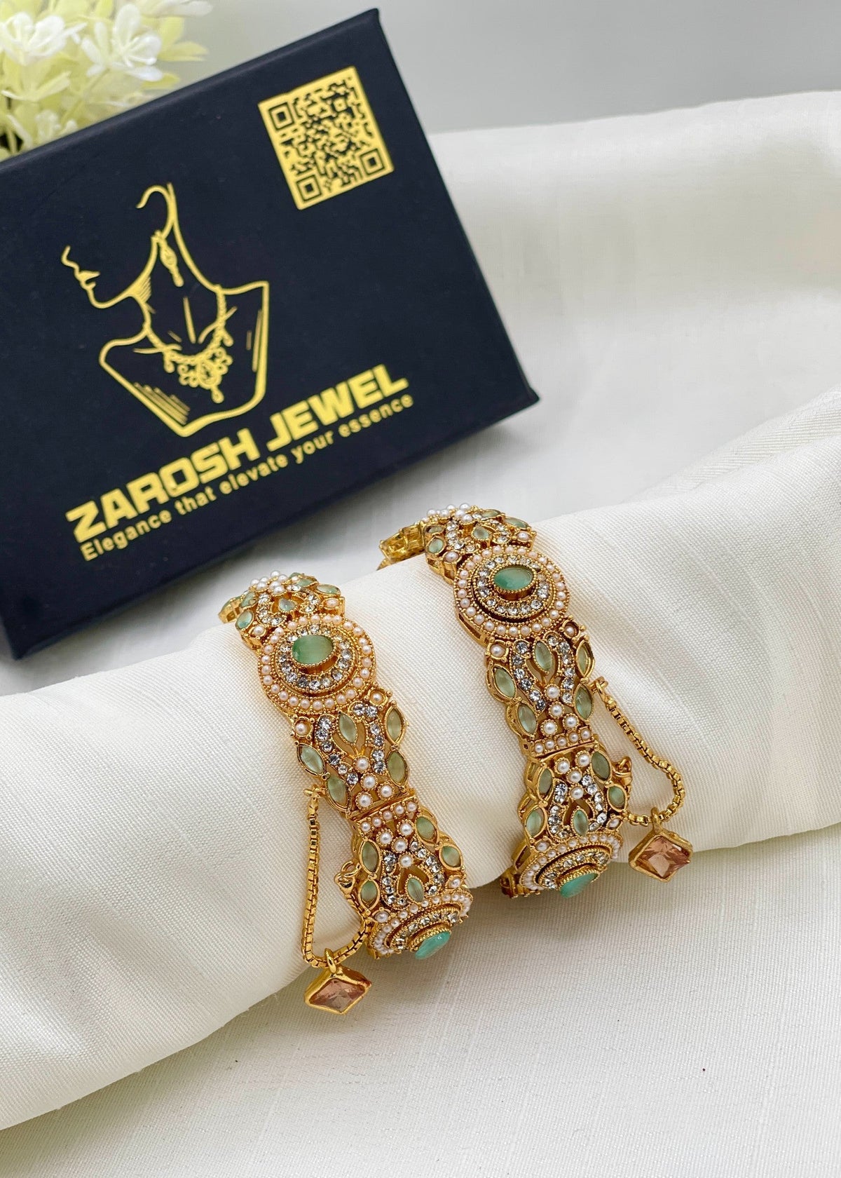 Shop the Tara Openable Bangle Set from Zarosh Jewel
