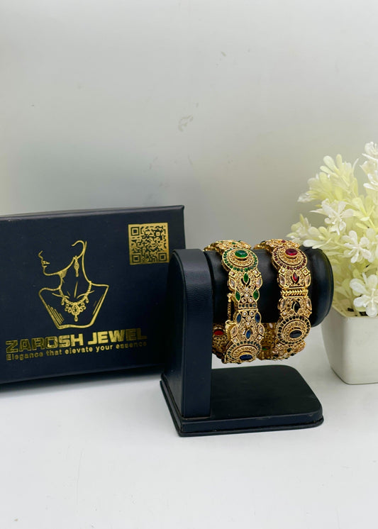 Shop the Tara Openable Bangle Set from Zarosh Jewel