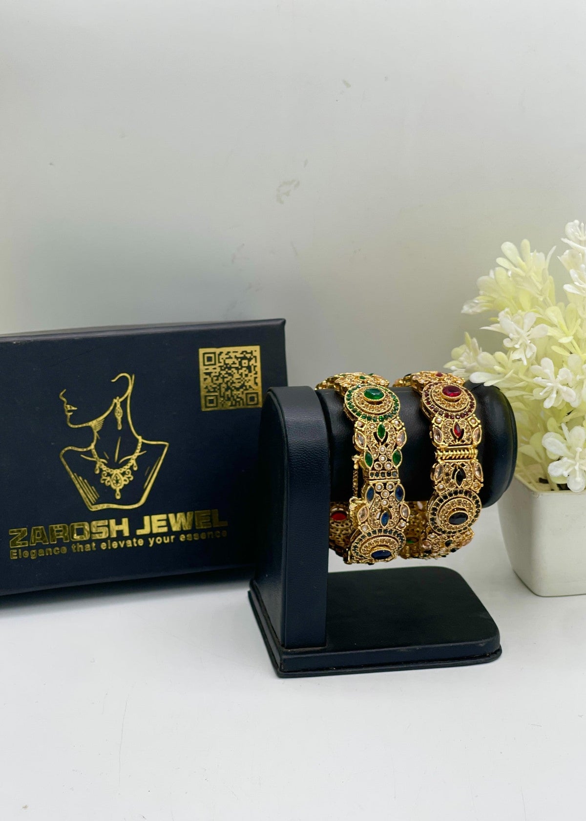 Shop the Tara Openable Bangle Set from Zarosh Jewel