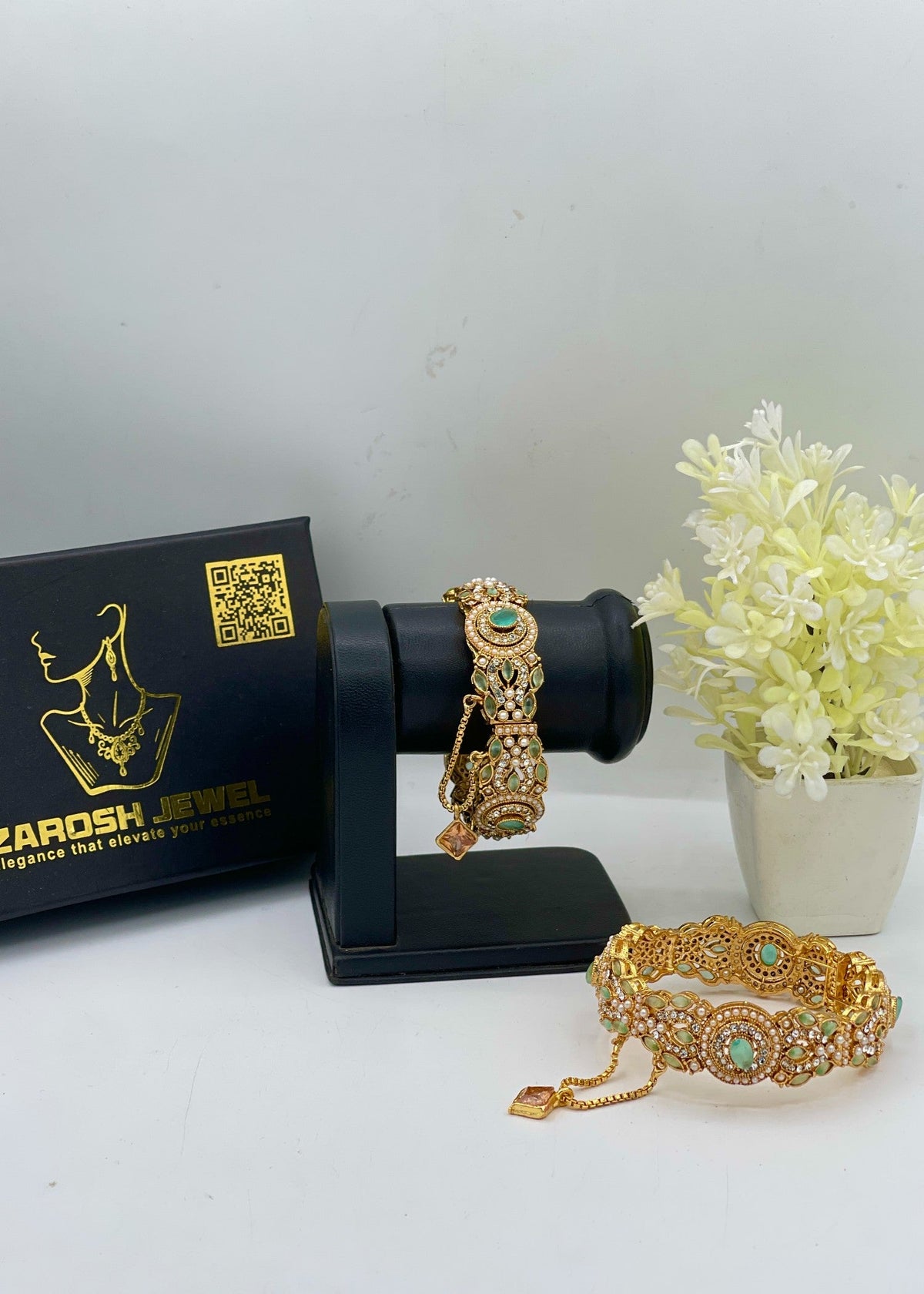 Shop the Tara Openable Bangle Set from Zarosh Jewel