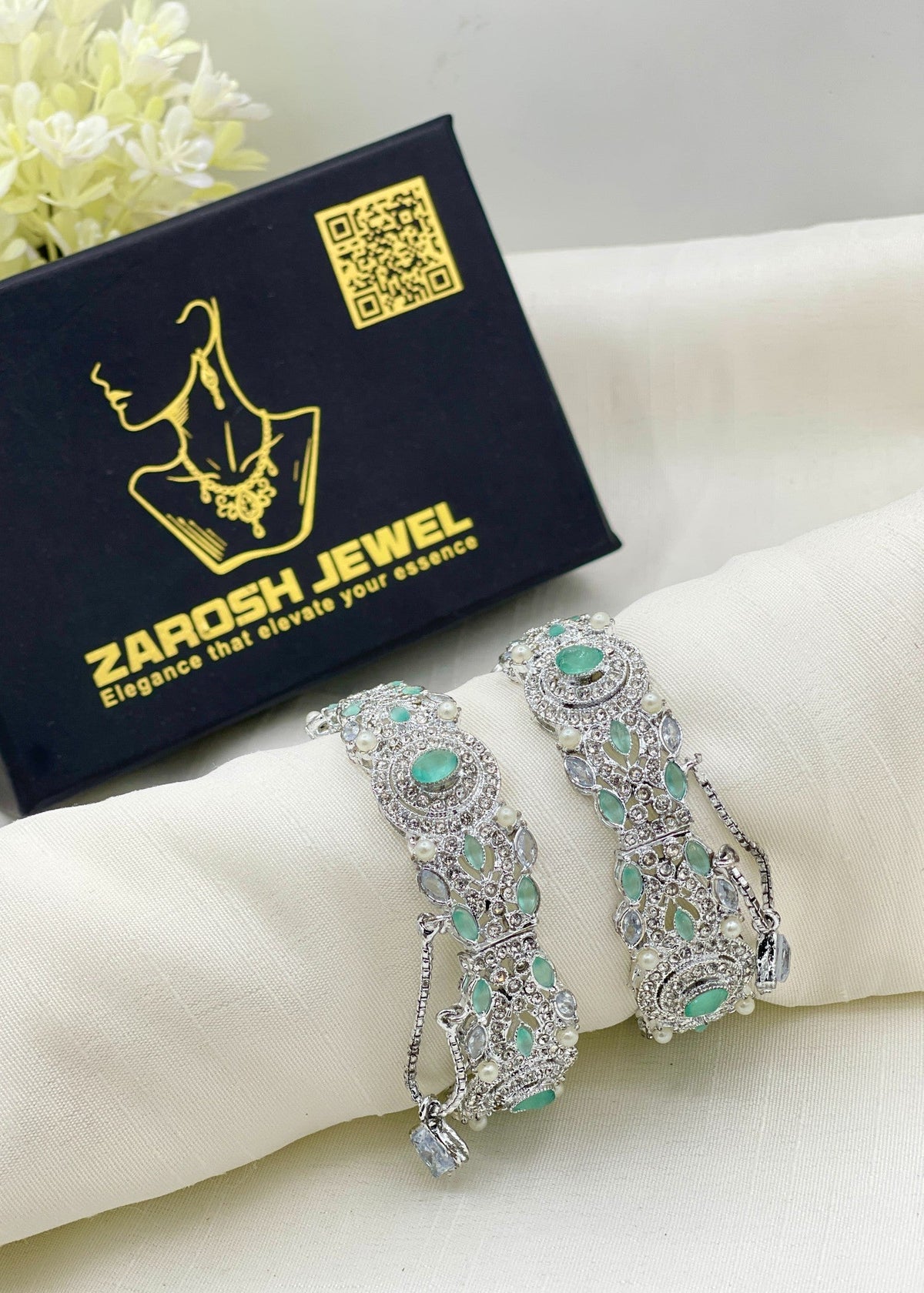 Shop the Tara Openable Bangle Set from Zarosh Jewel