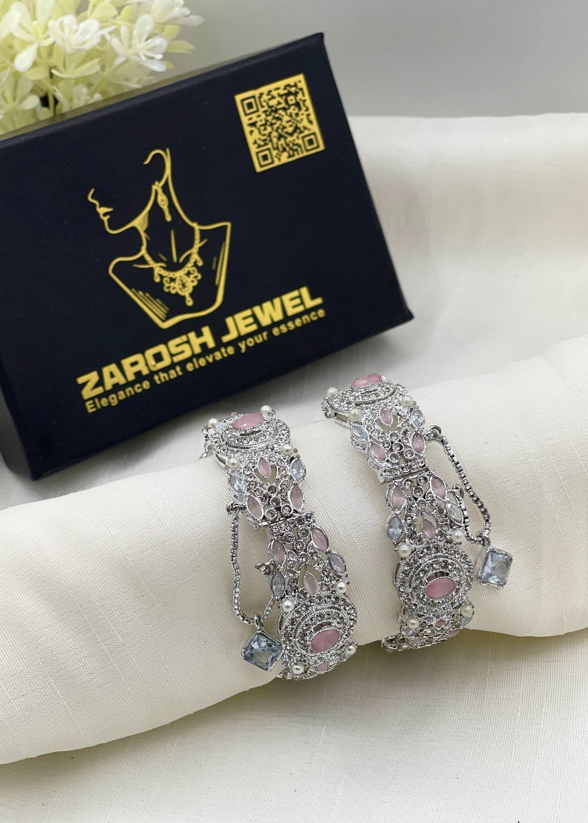 Shop the Tara Openable Bangle Set from Zarosh Jewel