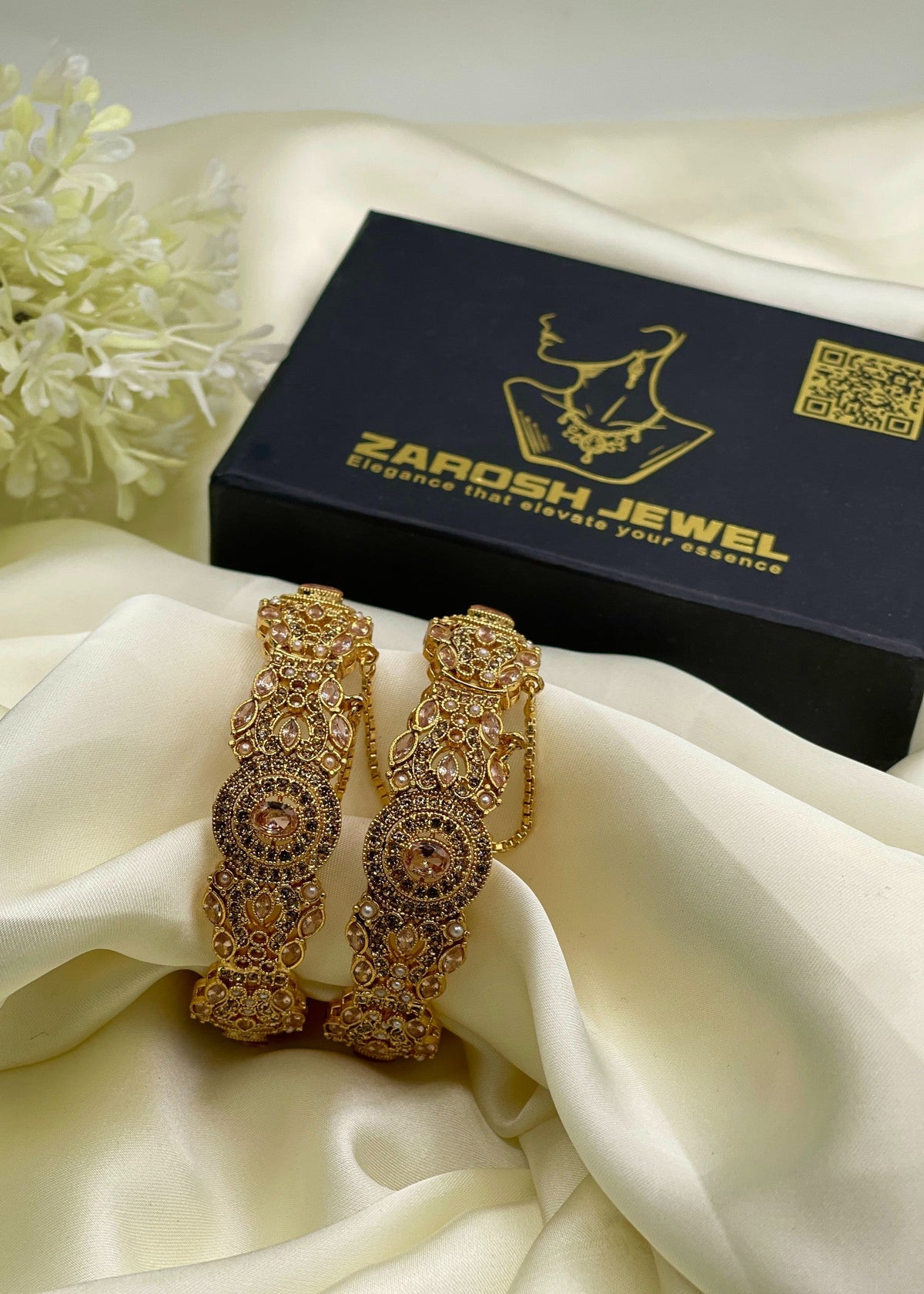 Shop the Tara Openable Bangle Set from Zarosh Jewel