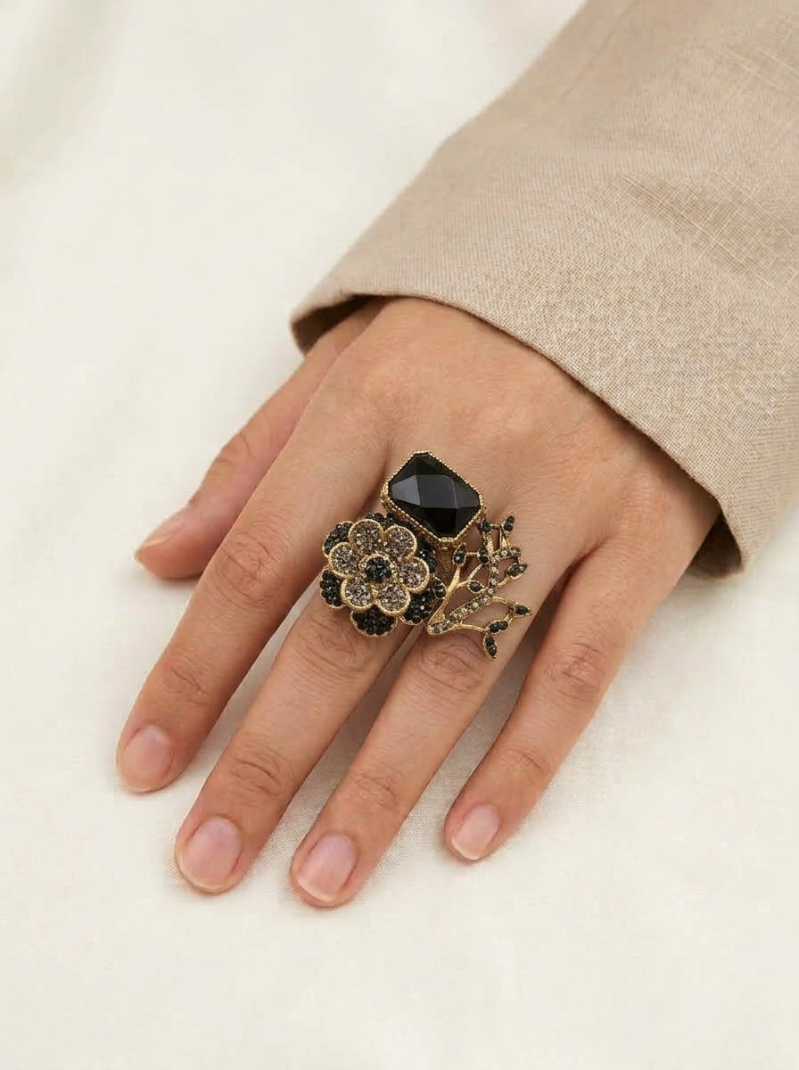 Shop the Tehmina Floral Ring from Zarosh Jewel
