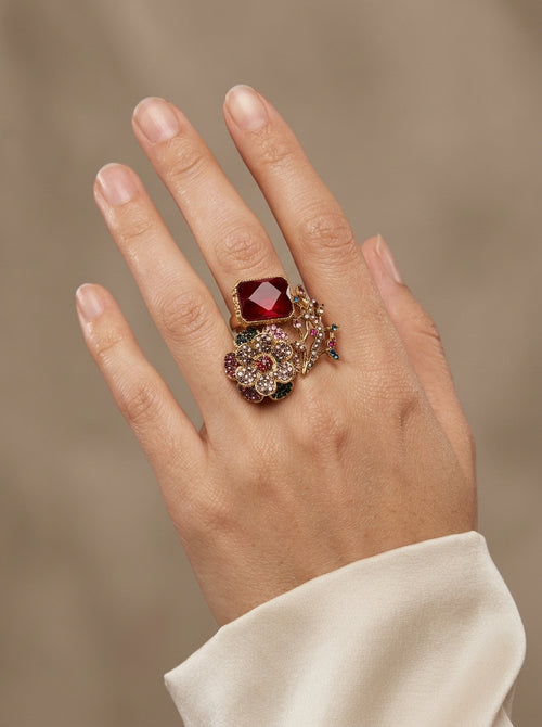 Shop the Tehmina Floral Ring from Zarosh Jewel
