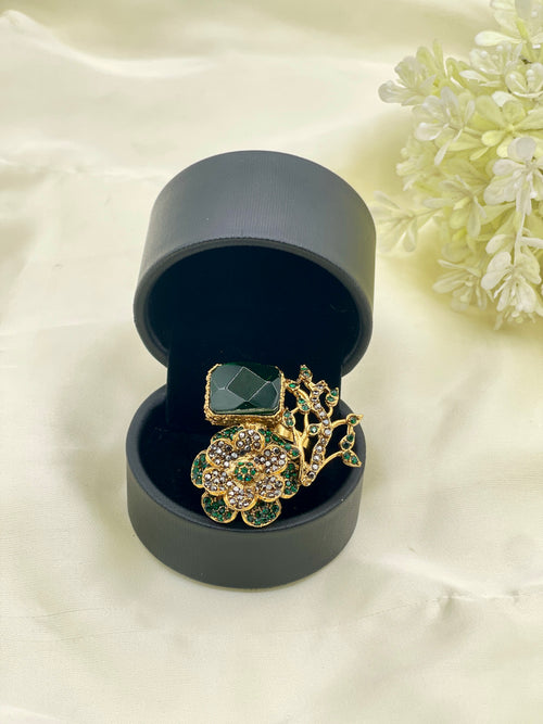 Shop the Tehmina Floral Ring from Zarosh Jewel
