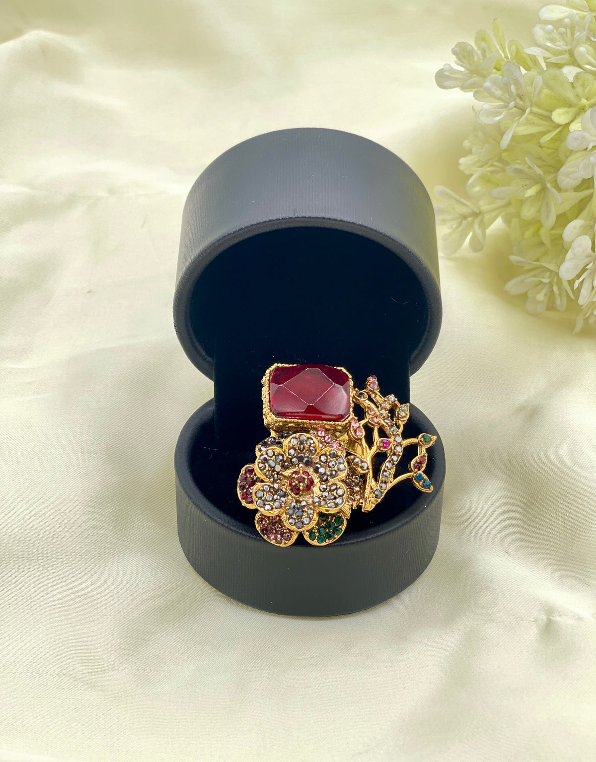 Shop the Tehmina Floral Ring from Zarosh Jewel