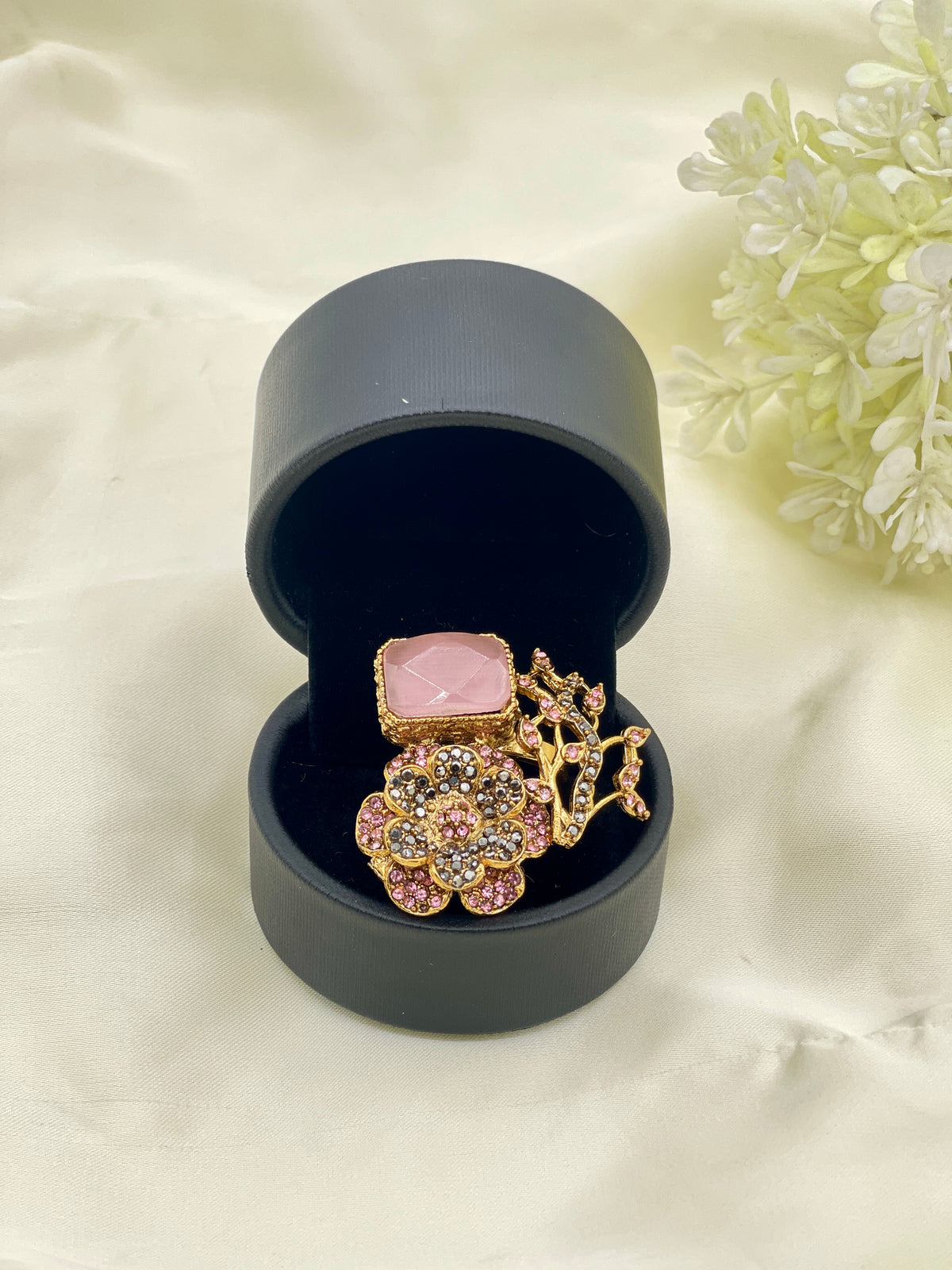 Shop the Tehmina Floral Ring from Zarosh Jewel